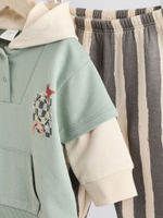 Толстовка и спортивные брюки в комплекте для малышей Next 984-951, Бежевый, Мятный, Темно-серый