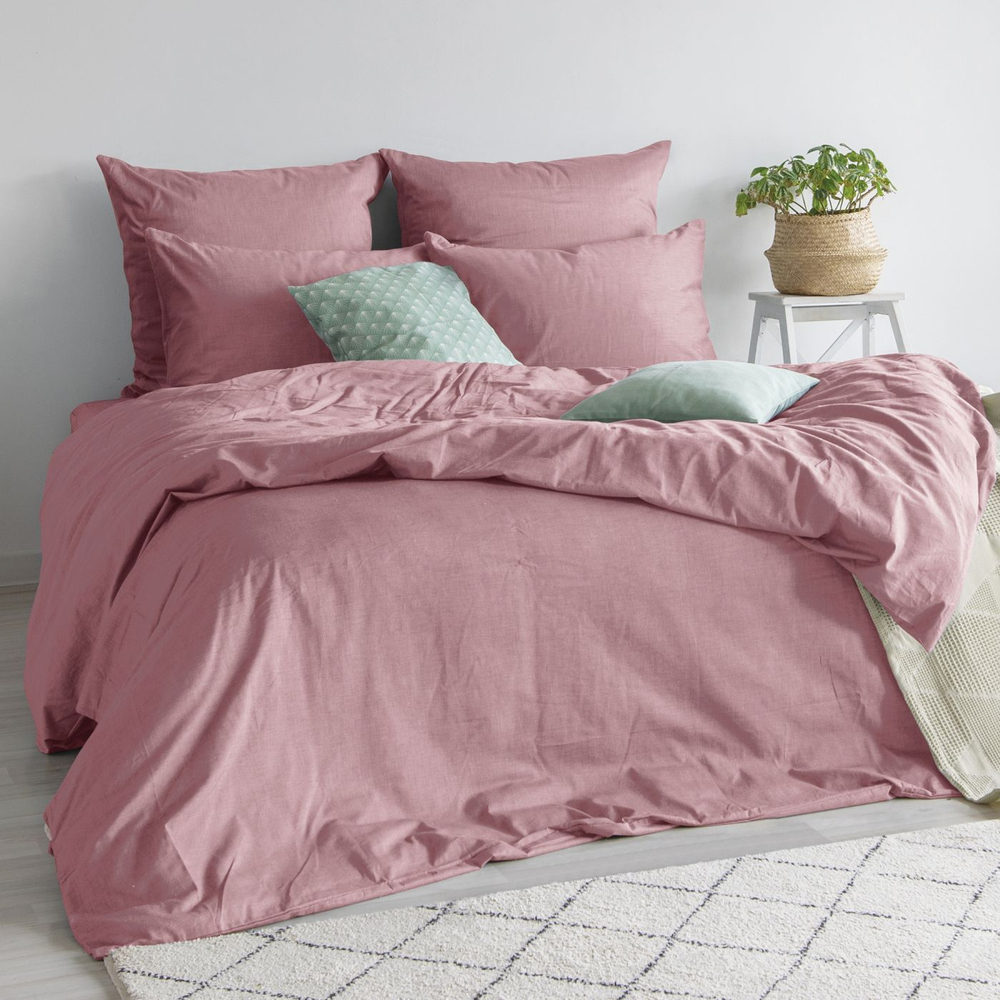 Простыня  На Резинке брусничный 140х200 борт 20см