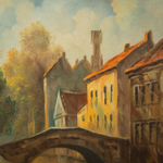 Винтажная картина «Городской Пейзаж»