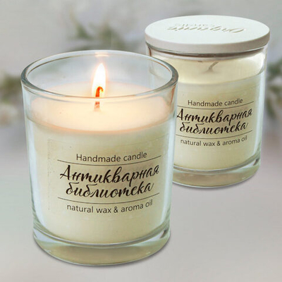 Свеча ароматизированные  7 см Антикварная библиотека (в стекле)