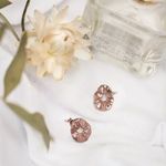 Серьги Атоллы мини с розовой позолотой