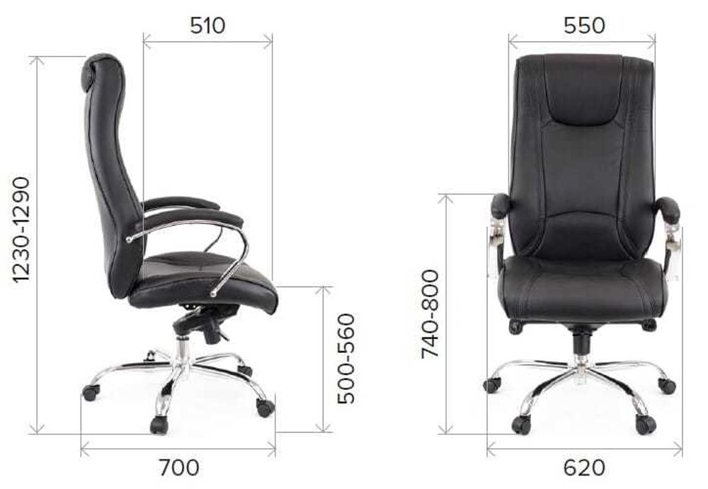 Кресло Everprof King M Экокожа Коричневый