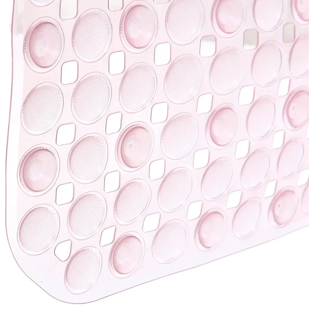 Коврик в ванну Селфи 68х36 ПВХ Сиена розовый