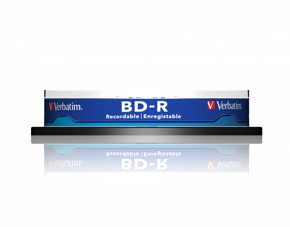 Оптический диск Verbatim BD-R SL 25GB 6X HardCoat, Spindle, 10 шт