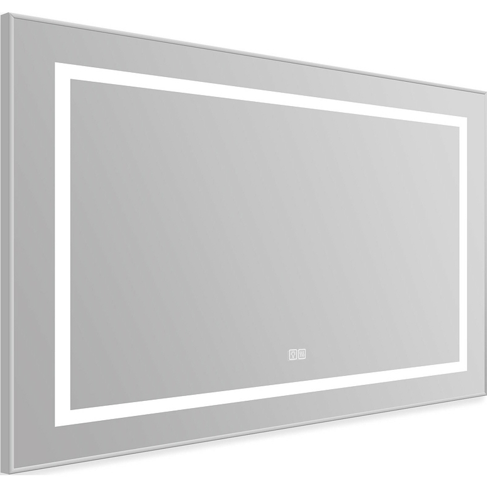 Зеркало BelBagno Kraft 98.5 SPC-KRAFT-985-685-TCH-WARM с подсветкой с подогревом Сатин с сенсорным выключателем