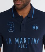 Поло La Martina - темно-синий(YMP320 PK001)