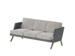 Алдо Диван трёхместный ALD-03L Storm 022/Storm 017/Металл Капучино 2010*875*890