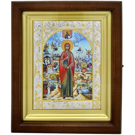 Икона святой Виктории, писанная в монастыре.