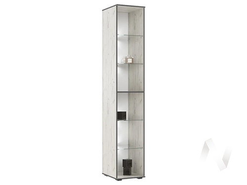 Пенал-стекло (400) Норд (дуб крафт белый)