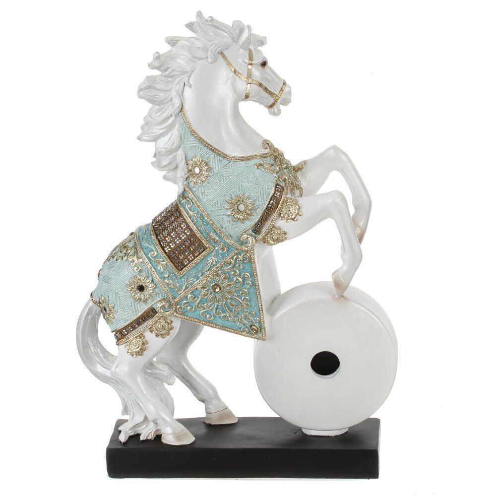 GAEM Фигурка декоративная "Лошадь" с часами (AAx1,н/п), L23 W7 H33 см