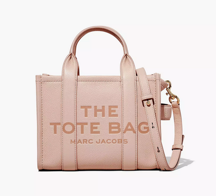 The Leather Small Tote Bag - Rose