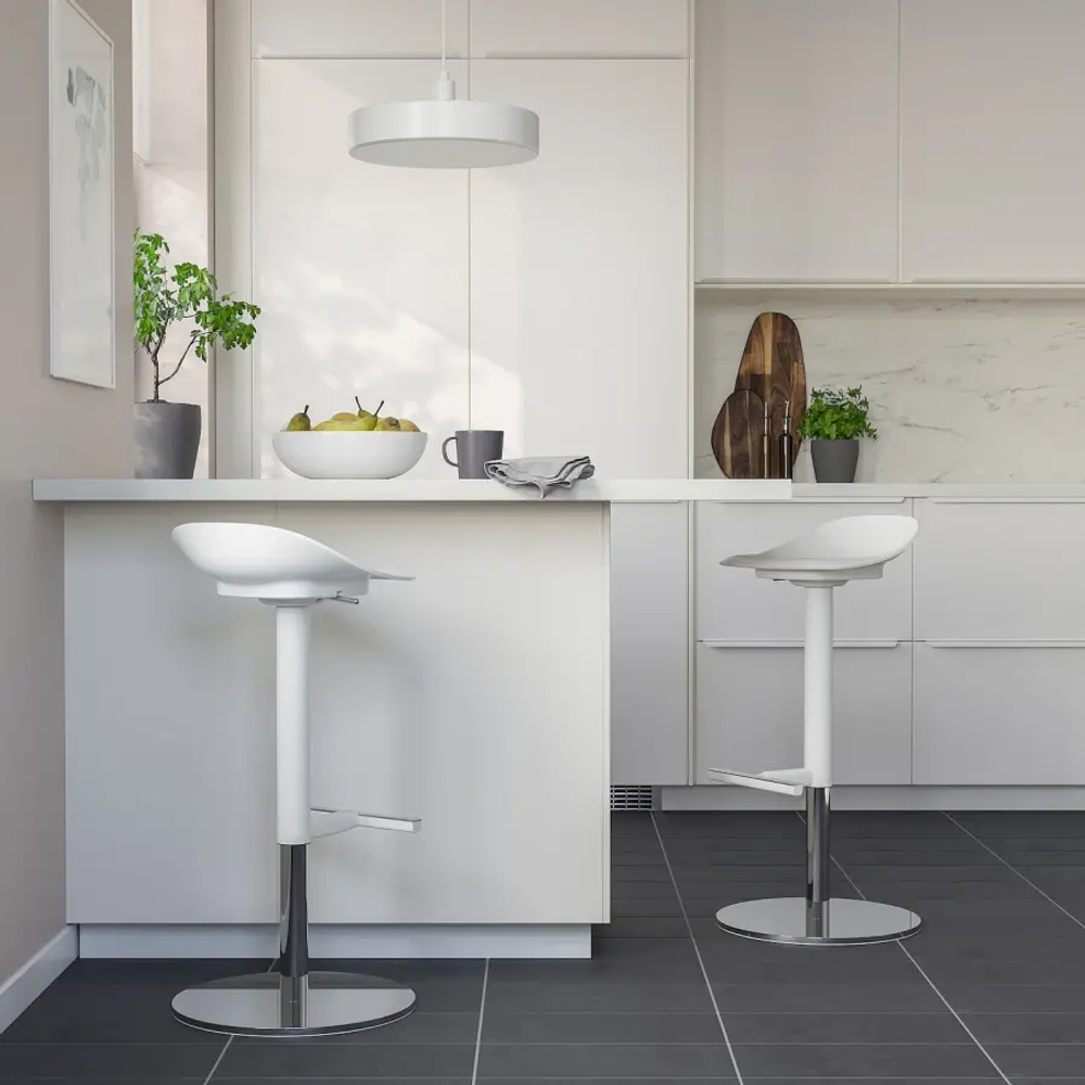 Барный стул - IKEA JANINGE/ЙАНИНГЕ ИКЕА  ,  36х38х84 см, белый