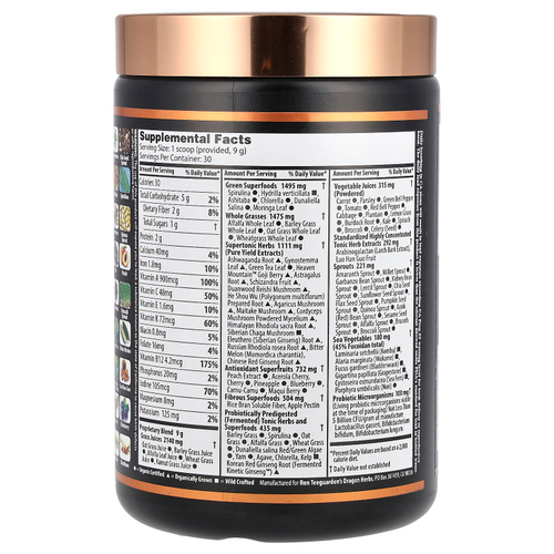 Dragon Herbs, Tonic Alchemy®, The Ultimate SuperTonic™, смесь суперфудов, 270 г
