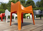 Кресло пластиковое Scab Design Coccolona, оранжевый