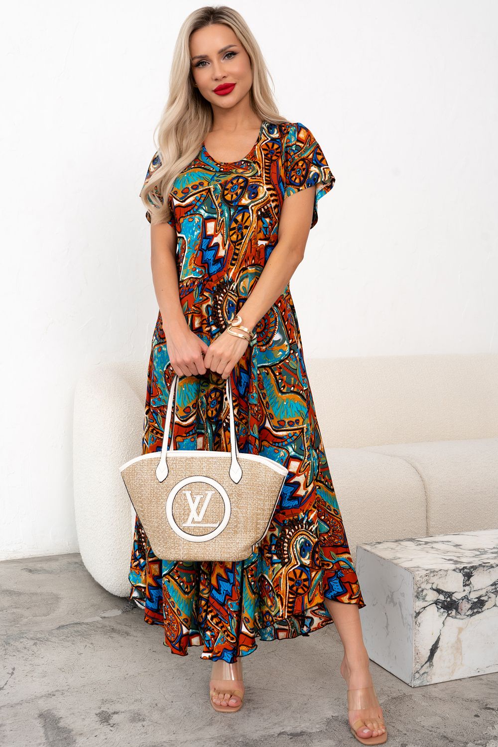 Платье Рада (коричневый) Р11-1166/7 Nikol