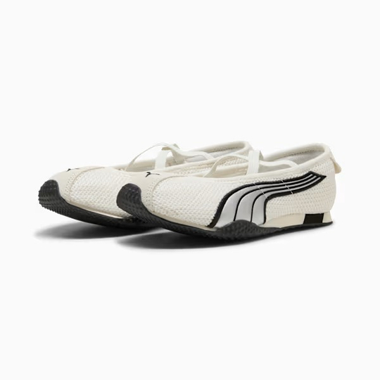 PUMA Женские кроссовки-балетки H-Street, белый/серебряный