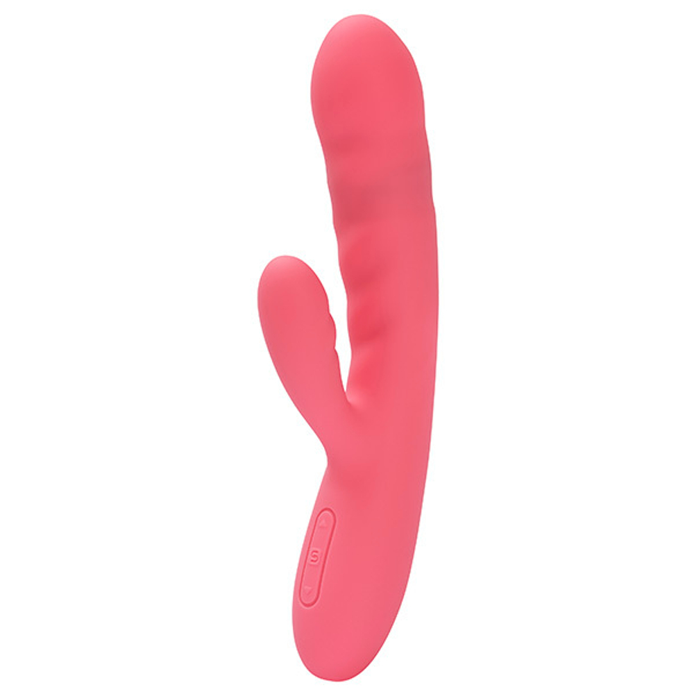 Розовый вибратор-кролик 19,5см с функцией пенетрации Svakom Avery S59-SP