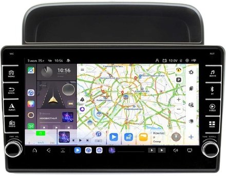 Магнитола для Toyota Land Cruiser 100, Lexus LX470 1998-2002 (климат на ШГУ) - Carmedia SF-1698-3 (кнопки и крутилки) Android 13, TS20, 6+128Гб, CarPlay, 4G SIM-слот