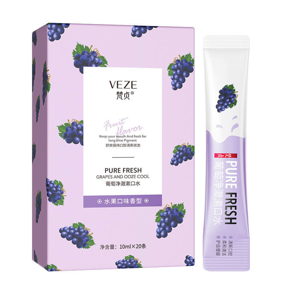 Ополаскиватель для полости рта с виноградом, 10мл