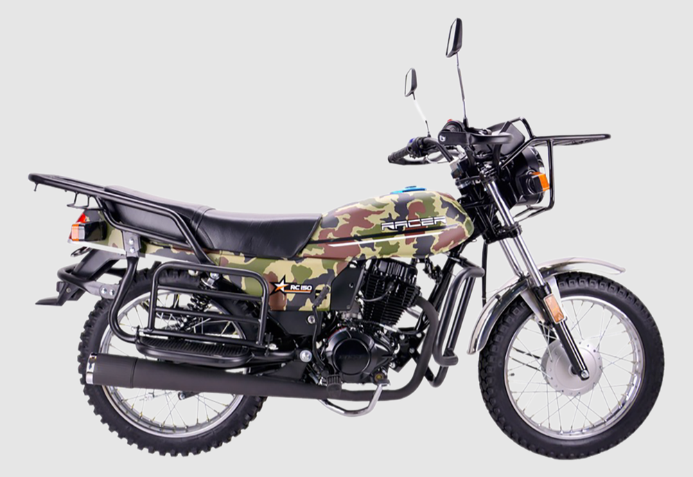 Мотоцикл Racer RC150-23A Tourist (черно-зеленый) (Россия) с ПТС