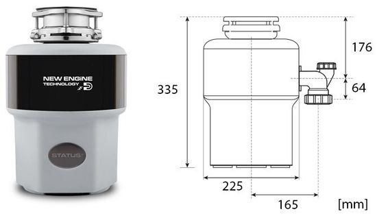 Измельчитель пищевых отходов STATUS Premium 400