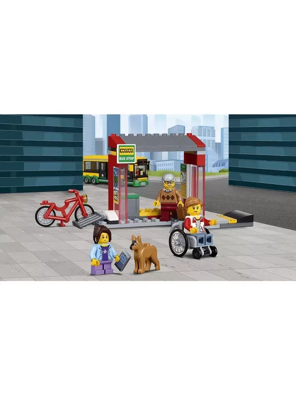 Конструктор Сити Автобусная остановка 377 деталей