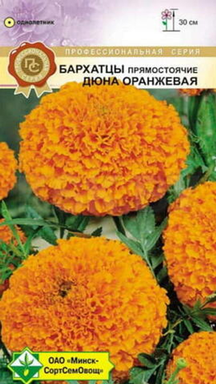 Бархатцы "Оранжевая Дюна" 10шт., Германия.