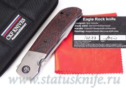 Нож CKF/Terzuola Eagle Rock S90V красный карбонфотография - 1