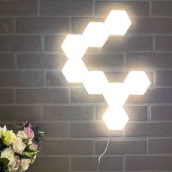 ULM-H77-3.5W-4000K WHITE SET4 Светильник светодиодный модульный. в составе набора из 4 шт. Сенсорный. Белый свет 4000К. БП в-к. 400Лм. TM Uniel