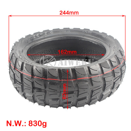 Покрышка бескамерная 80/65-6,5 255x80 10x3.0