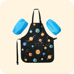 Фартук для творчества с застёжкой фастекс. Галактика