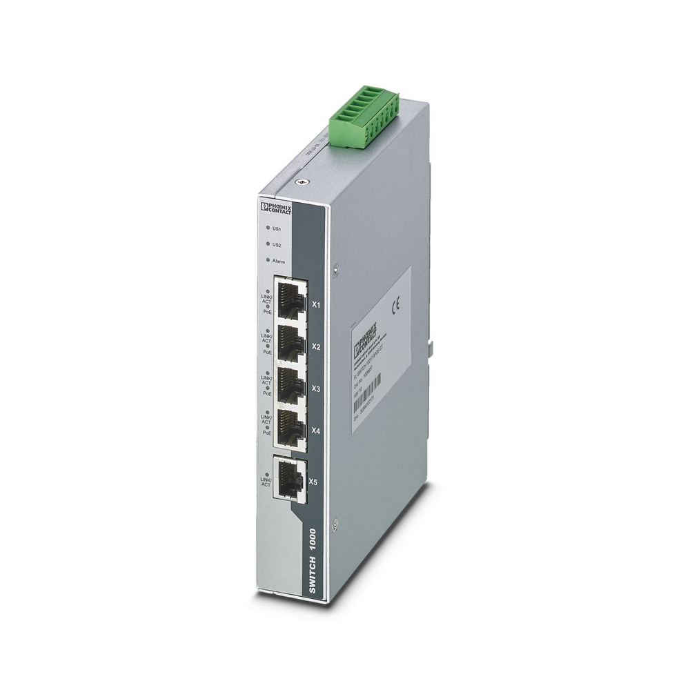 1026937 - FL SWITCH 1001T-4POE-GT - Industrial Ethernet Switch