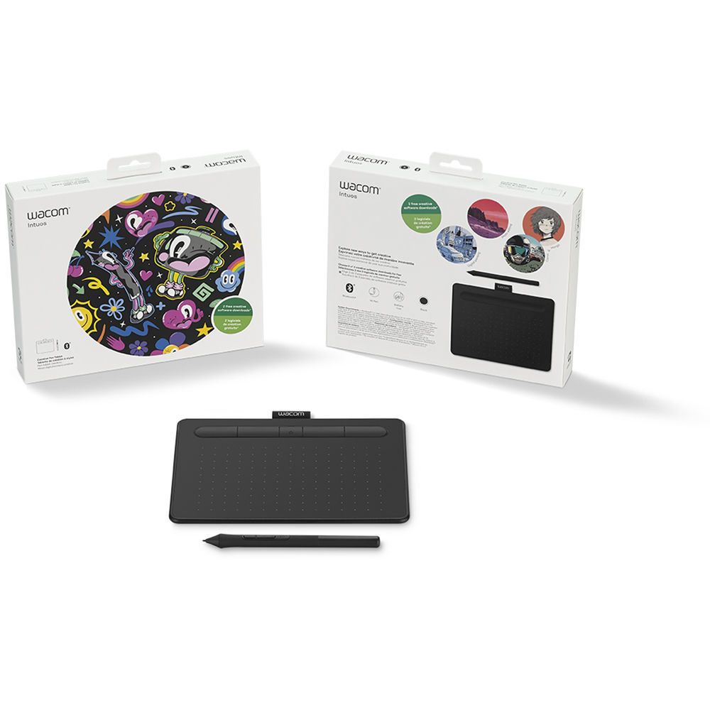Графический планшет Wacom Intuos S Bluetooth черный