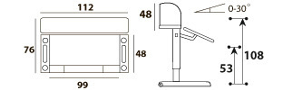 Детский стол Mealux Ergowood - L Multicolor+ полка BD P-18 W арт.BD-810 WG/MC Energy + BD P-18 W)