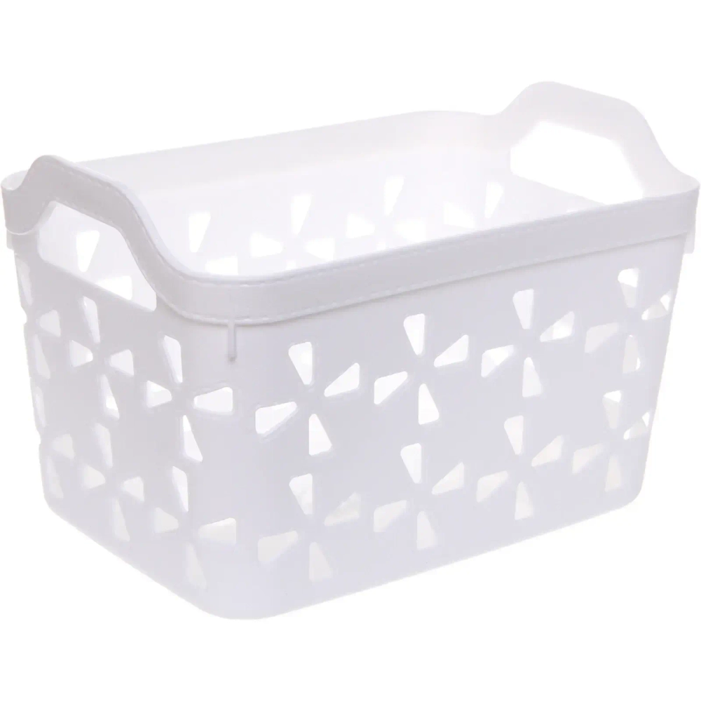 Корзина для хранения «БРУТТИ», цвет дымчатый белый, 26*17*17см (лейбл)