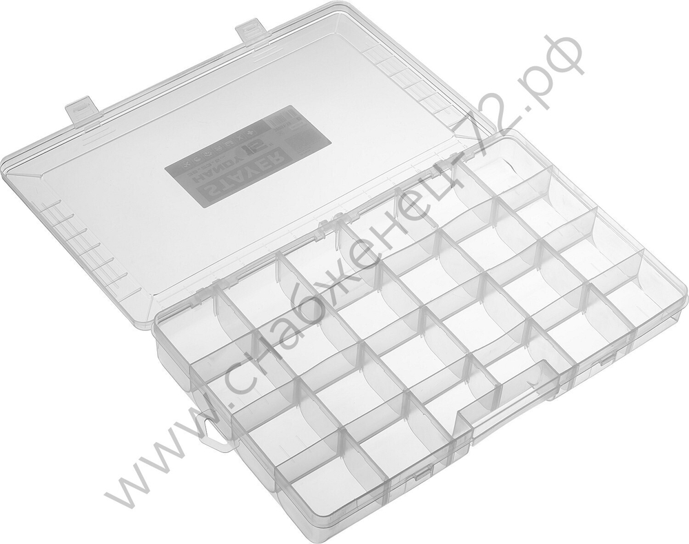 STAYER HANDY-15, 380 x 230 x 50 мм, (15″), пластиковый органайзер с 18 ячейками (38051-15)
