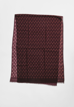 Шерстяной палантин Qarlygash & Qyzgaldaq BURGUNDY 68х180
