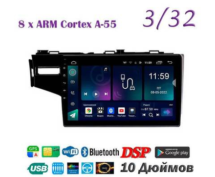 Topway TS18 3+32GB 8 ядер для Honda Fit, Jazz 2013+