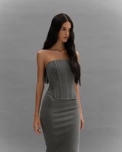 Корсетный топ из футера