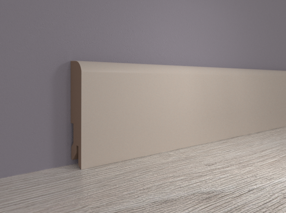 Плинтус МДФ ламинированный Лука Пл 80 МДФ.2400.24068 капучино 16x80х2400 мм