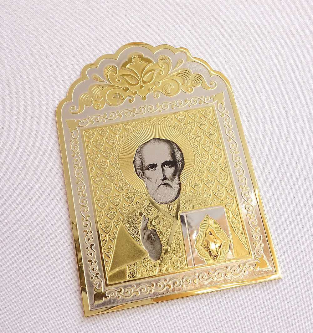 Икона Николай Чудотворец настольная