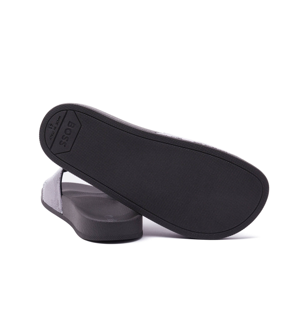 шлепанцы bay_it_slid_w22c BOSS BLACK - фиолетовый(50480457)