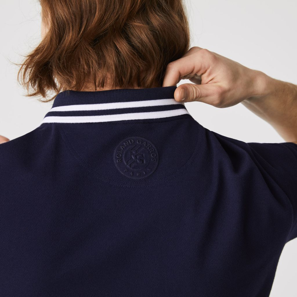 Теннисное поло Lacoste Men's SPORT Roland Garros Edition Piqu_ Polo Shirt - Blue