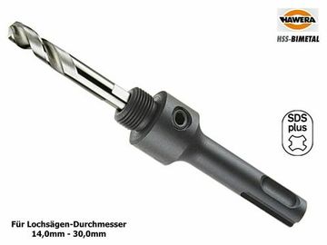 Хвостовик с центровым сверлом AS 3 SDS-plus для коронок 14-30 мм HAWERA F00Y145050