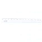 Линейка пластик 25см прозрачная (Л-9301) (Проф-Пресс)