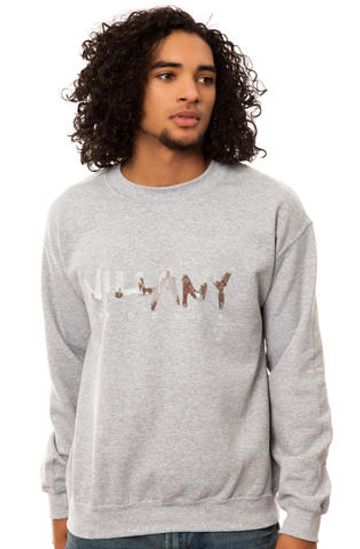 Свитшот Villany Script серый