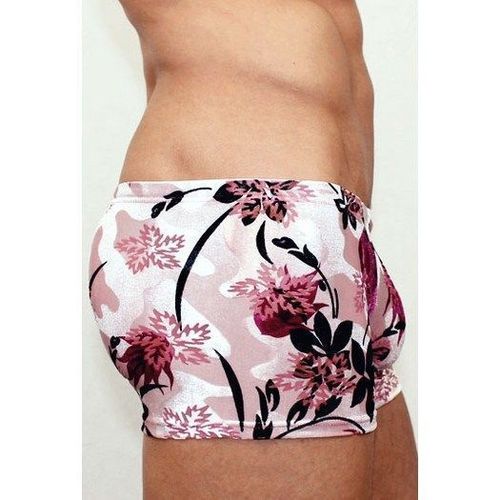 Мужские трусы боксеры бежево-розовые под велюр Romeo Rossi Boxer RR00224