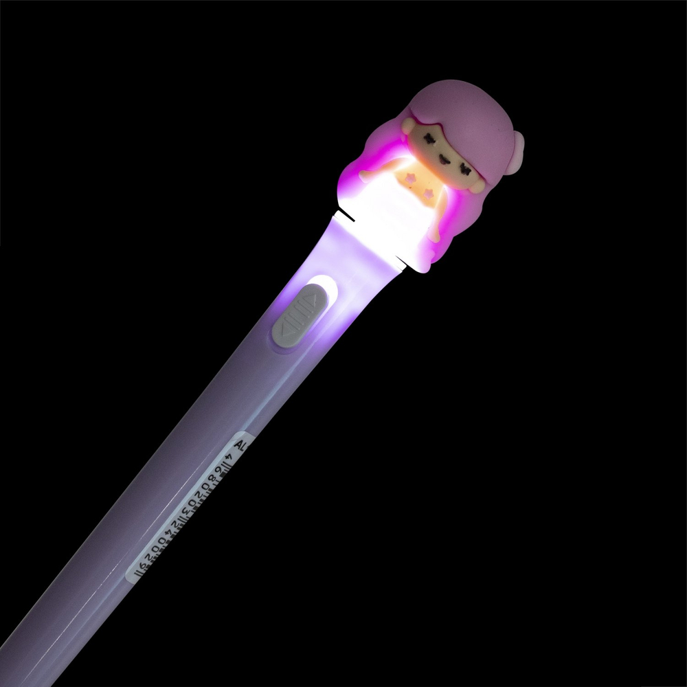 Ручка шариковая Alingar, "Русалочки", 0,7 мм, синяя, с подсветкой, круглый, цветной, пластиковый корпус, карт. уп.