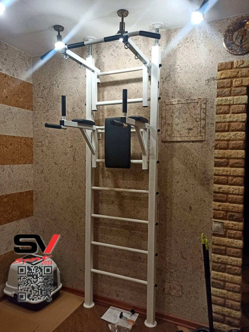 Монтаж шведской стенки Sv Sport враспор