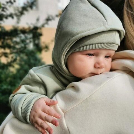 Комбинезон утепленный с капюшоном хаки